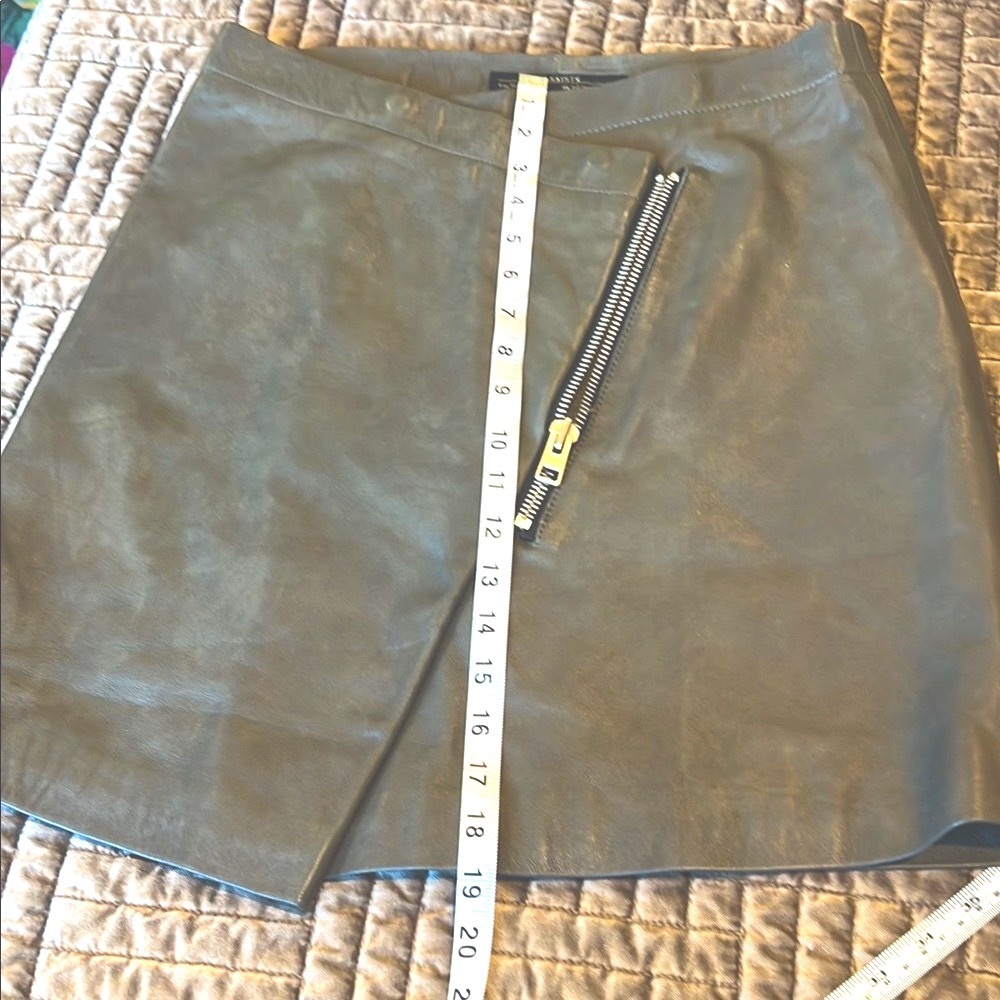 All Saints Silver Mini Skirt - Picture 6 of 7